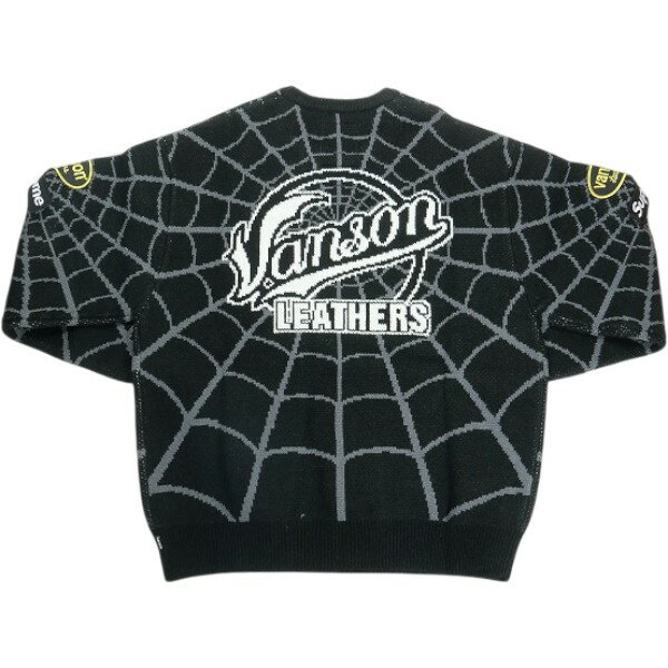 乐天商城 - SUPREME シュプリーム ×Vanson Leathers 26SS Spider-Man Sweater Black セーター 黒 Size 【L】 【新古品・未使用品】 30010198