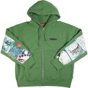 SUPREME シュプリーム 24SS Spread Zip Up Hooded Sweatshirt Dusty Green ジップパーカー 緑 Size 【M】 【新古品 未使用品】 20791654