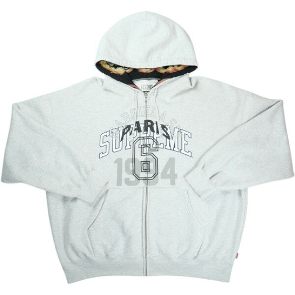 樂天商城 - SUPREME シュプリーム ×MM6 Maison Margiela 24SS Zip Up Hooded Sweatshirt Ash Grey ジップパーカー 灰 Size 【M】 【新古品・未使用品】 20837846