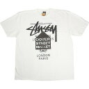 STUSSY ステューシー ×DOVER STREET MARKET 23AW WORLD TOUR TEE WHITE Tシャツ 白 Size 【XL】 【新...
