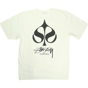 STUSSY ステューシー 25SS SPADE TEE PIGMENT DYED NATURAL Tシャツ 白 Size 【L】 【新古品・未使用品】 20822312