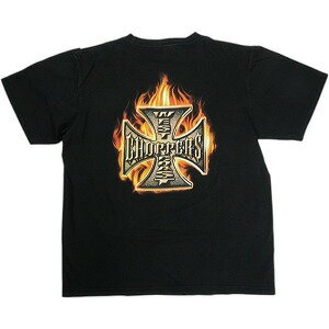 樂天商城 - VINTAGE ヴィンテージ West Coast Choppers ウェストコーストチョッパーズ Red Flame Iron Cross Tee Tシャツ 黒 Size 【M】 【中古品-良い】 20823190