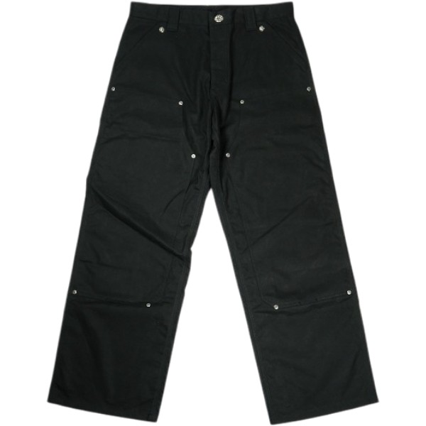 乐天商城 - CHROME HEARTS クロム・ハーツ CARPENTER DOUBLE KNEE WAX COTTON BLACK カーペンターパンツ 黒 Size 【W33】 【新古品・未使用品】 30008569