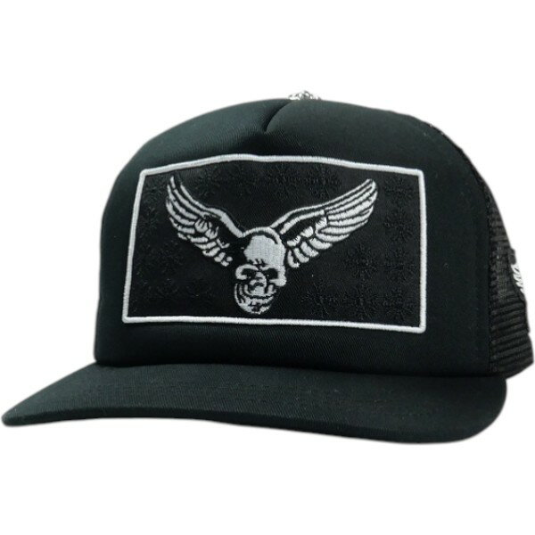 CHROME HEARTS クロム・ハーツ FOTI × AEROSMITH × YUNGBLUD TRUCKER CAP メッシュキャップ 黒 Size 【フリー】 【新古品・未使用品】 30008831