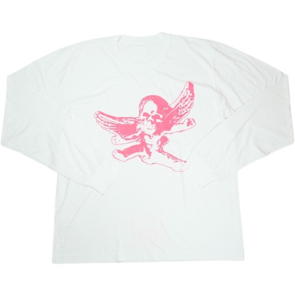 樂天商城 - CHROME HEARTS クロム・ハーツ FOTI M LS CREW F22-1B WHITE/NEON PINK ロンT 白 Size 【XL】 【新古品・未使用品】 30008847