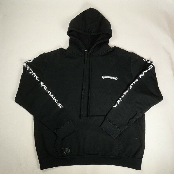CHROME HEARTS クロム・ハーツ SCROLL PULLOVER HOODIE BLACK パーカー 黒 Size 【XL】 【新古品・未使用品】 30008857