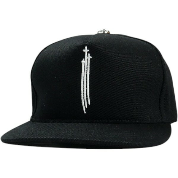 CHROME HEARTS クロム・ハーツ RS 3 CRS BSBL CAP DENIM BLACK キャップ 黒 Size 【フリー】 【新古品・未使用品】 30008872