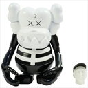 KAWS カウズ ×MEDICOM TOY×BOUNTY HUNTER Skull Kun スカル君 フィギュア 黒白 Size【フリー】 【中古品-ほぼ新品】【中古】