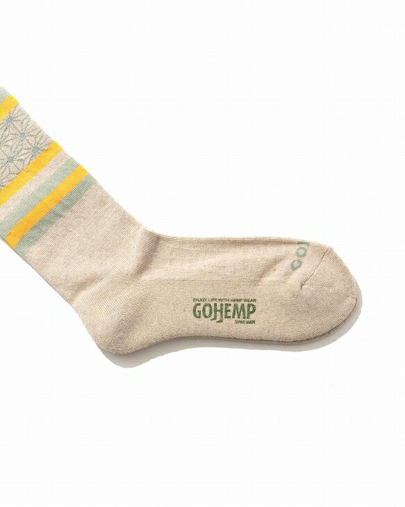 GOHEMPゴーヘンプ ASAGARA CREW SOCKS×ANONYMOUSISM アサガラクルーソックス ソッ...