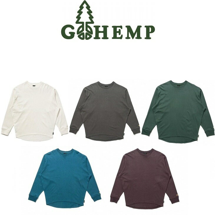 【送料無料】【WOMEN'S】GOHEMP ゴーヘンプ ARM LOOSE CREW （アームルーズクルー） ヘンプ55%,オーガニックコットン45%の上質なデイリーウェア 自然なドロップショルダー 身幅とアームのパターンを大きく取りワイドシルエットに仕上げてたレディース対応アイテム