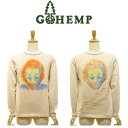 【MEN 039 S】GRATEFUL 50TH YEAR PORTRAIT JERRY BASIC L/SLTEE ゴーヘンプxデットダイ ロングスリーブT 日本のTIE DYE染めの先駆者である染色家『DEAD DYE/デッド ダイ』氏による作品（ゴーヘンプの倉庫から見つかったデットストックアイテムになります為セール価格です。）