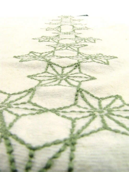 【WOMEN'S】GOHEMP FINEDAY TANK TOP ゴーヘンプの定番ファインデイタンクトップのASAGARA EMBROIDERY 麻柄刺繍