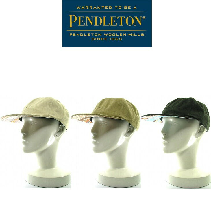 【送料無料】PENDLETON COTTON TWILL CAP ペンドルトンコットントゥワイルキャップ ツバ裏にオリジナルのハーディングがプリントされたコットンのキャップ PENDLETON 2023 SPRING & SUMMER COLLECTION NEW ARRIVALS 春夏 帽子