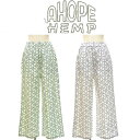 【送料無料】【WOMEN'S】A HOPE HEMP アホープヘンプ 七宝麻 HEMP/ORGANIC COTTON STRAIGHT EAZY PANTS ヘンプオーガニックコットンストレートイージーパンツ ヘンプとオーガニックコットン生地星麻柄を使用したストレートパンツ。春夏パンツ 2023 SPRNG & 1st SUMMER(4)