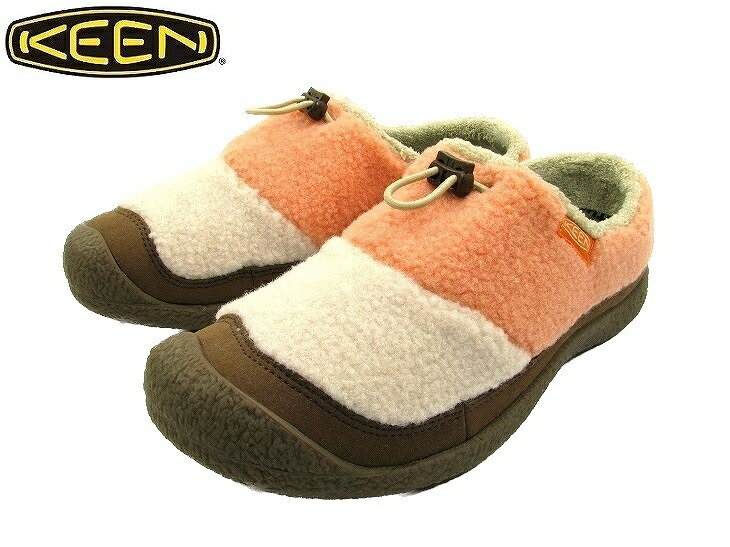 【送料無料】【WOMEN'S】KEEN キーン HOWSER 3 SLIDE (ハウザー3スライド) BIRCH/TANGERINE リラックスシューズの進化形。楽で暖かく洋服とも似合う、どんな時もゆったりした流れをもたらす地球と共に歩むエコプロダクツクロッグデザインタイプのアップデートバージョン