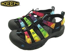 【送料無料】【WOMEN'S】KEEN キーン NEWPORT RETRO ニューポートレトロ ORIGINAL TIE DYE オリジナルタイダイ ウォーターサンダルでありながらトレイルシューズという多様性に優れたつま先全体を広げるスペースによって万人受けするフィット感と快適な履き心地を実現