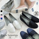 送料無料 Furio Valentino フリオヴァレンチノ コンフォートパンプス オペラパンプス 低反発インソール レディース 3E 幅広設計 靴 痛くない 軽量 快適 屈曲 滑りにくい