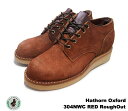 ハソーン オックスフォード レッド ラフアウト スエードレザー メンズ ブーツ HATHORN OXFORD RAINIER 304NWC RED ROUGHOUT LEATHER