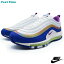 NIKE AIR MAX 97 QS ナイキ エアマックス 97 QS WHITE/PURPLE NEBULA ホワイト/パープルネビュラ CJ0591-100 靴 メンズ靴 スニーカー