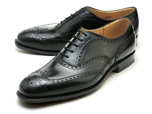 チャーチ チェットウィンド カーフ 靴 ブラック ウィングチップ カーフ メンズ Church's Chetwynd Carf Black MADE IN ENGLAND