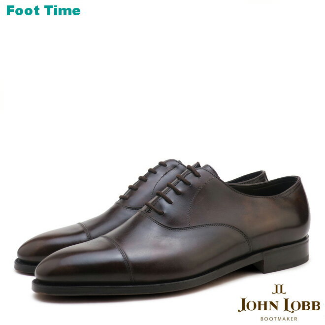 ジョン・ロブ ビジネスシューズ メンズ ジョンロブ シティ2 シングルレザー ダークブラウン JOHN LOBB CITY2 SINGLE LEATHER DARK BROWN キャップトゥ オックスフォード シューズ イギリス製 CAP TOE OXFORD SHOES MADE IN ENGLAND メンズ ビジネス ドレス シューズ