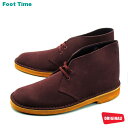 N[NX fU[gu[c C XG[h CLARKS DESERT BOOT WINE SUEDE 26111465 Y V[Y