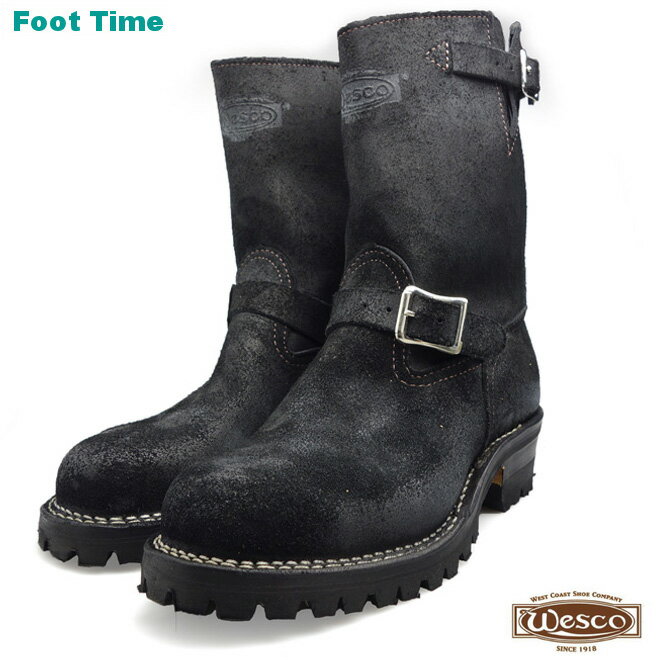 ウエスコ ボス エンジニアブーツ ブラック ラフアウト ブラックソール WESCO BOSS BKST7709100 CUSTOM BOSS Black RoughOut メンズ ブーツ エンジニア