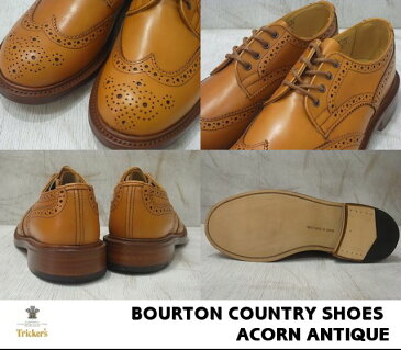 トリッカーズ バートン レディース カントリーブーツ ウィングチップ エイコンアンティーク レディース ブーツ Tricker's L5679 Brogue Shoe Acorn Antique