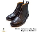 トリッカーズ カントリーブーツ エスプレッソバーニッシュ ウィングチップ メンズ ブーツ Tricker 039 s M2508 Malton Country Boot Espresso Burnished