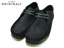 クラークス ワラビー ロー CLARKS WALLABEE UK規格 26155519 BLACKSU ブラックスエード