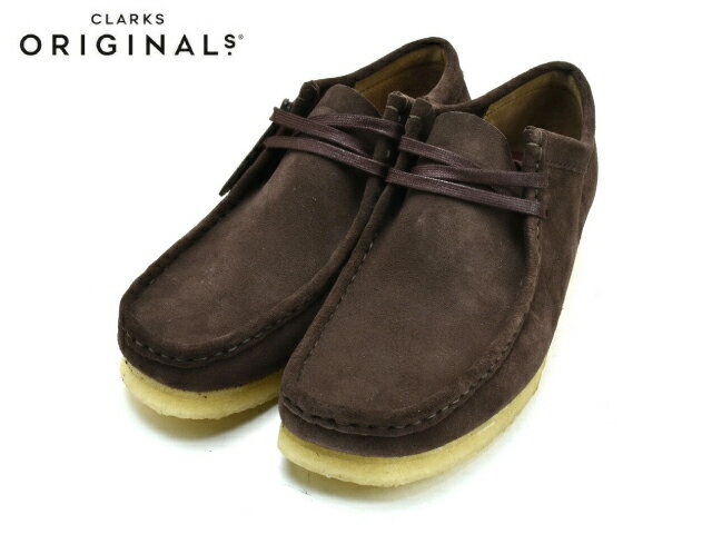 クラークス ワラビー ロー CLARKS WALLABEE UK規格 26156606 ダークブラウン スエード DARK BROWN