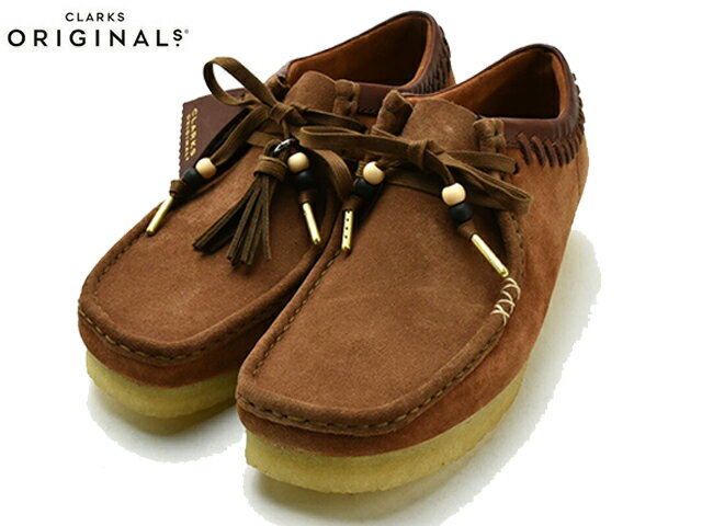 クラークス ワラビー ロー CLARKS WALLABEE DARK TAN COMBINATION 26165806 US規格