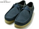 N[NX r[ [ CLARKS WALLABEE BLUE SUEDE 26166306 USKi