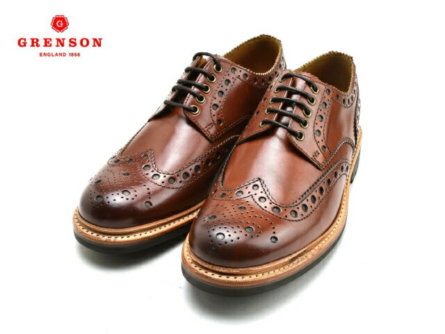 グレンソン アーチー ドレスシューズ メンズ ブローグシューズ ウイングチップ 111391 GRENSON ARCHIE