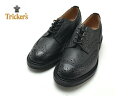 トリッカーズ バートン ウィングチップ カントリーブーツ m5633 Tricker's ブラック スコッチグレインレザー　ダイナイトソール