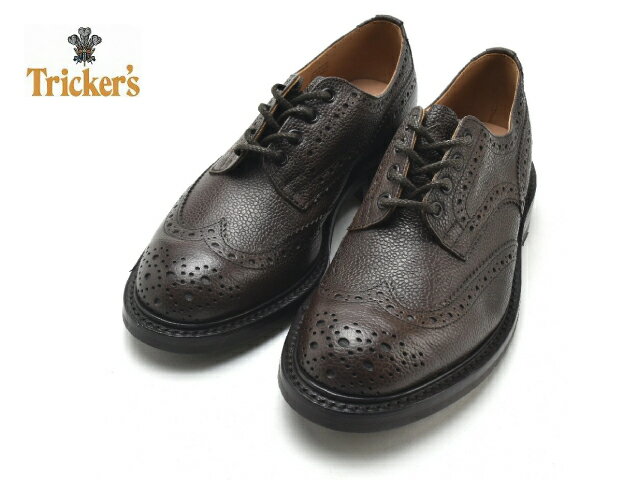 トリッカーズ バートン ウィングチップ カントリーブーツ m5633 Tricker 039 s エスプレッソ スコッチグレインレザー ダイナイトソール