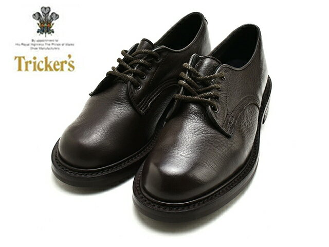 トリッカーズ ブーツ レディース トリッカーズ リンダ TRICKER'S LINDA PLAIN DERBY SHOE L5655 レディース ドレスシューズ プレーントゥ ダークブラウン 茶