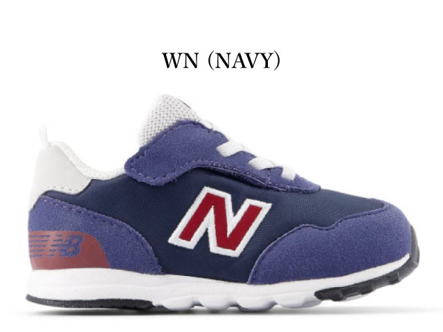 乐天商城 - ニューバランス キッズ スニーカー 515 new balance I515 NW515 ベビー ファーストシューズ WN ネイビー 子供靴 通学 運動会