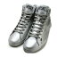 ディーゼル スニーカー メンズ ハイカット シューズ 靴 レザー シルバー DIESEL S-LEROJI MID Y02742/P4791 T9002