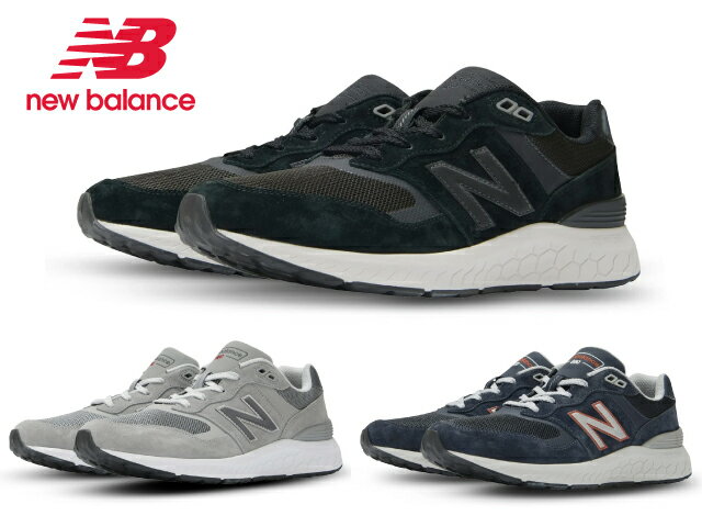 ニューバランス スニーカー メンズ MW880 フレッシュフォーム ランニング ウォーキング new balance MW880 V6 BK6 CG6 NR6 Fresh Foam 2E 4E グレー ネイビー ブラック 歩きやすい 履きやすいのサムネイル