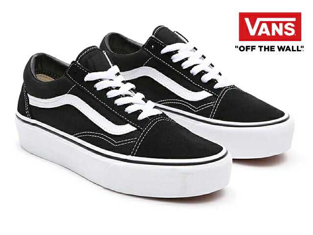 バンズ オールドスクール VANS OLD SKOOL PLATFORM BLACK/WHITE ブラックホワイト VN0A3B3UY28 靴 レディース スニーカー