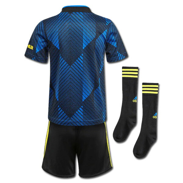 マンチェスターユナイテッド ユニフォーム 3点セット ミニキット サード 半袖 パンツ ショーツ ソックス ストッキング 21/22 リトルキッズ スモールボーイ ジュニア adidas アディダス 正規品ネット注文 サッカー 用品 セール