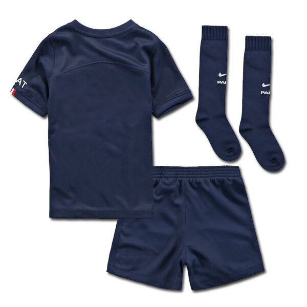 パリ・サンジェルマン ユニフォーム 3点セット ミニキット ホーム 半袖 パンツ ショーツ ソックス ストッキング 22/23 半袖 リトルキッズ スモールボーイ ジュニア NIKE ナイキ 正規品 即発送対応商品ネット通販 サッカー 用品 セール