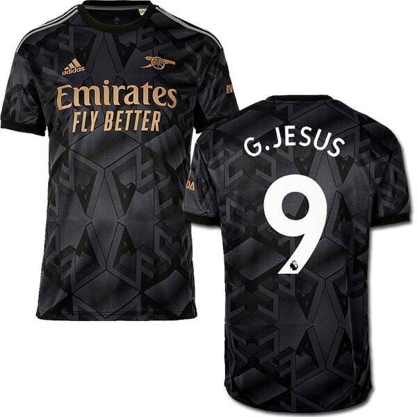 ガブリエウ・ジェズス 9番 アーセナル ユニフォーム アウェイ 22/23 半袖 キッズ ジュニア adidas アディダス 正規品 即発送対応商品ネット通販 サッカー 用品 セール
