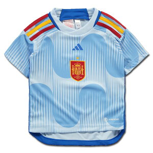 スペイン代表 ユニフォーム 3点セット ミニキット パンツ ショーツ ソックス ストッキング アウェイ 22/23 2022 2023 半袖 スモールボーイ リトルキッズ ジュニア adidas アディダス 正規品バーゲン サッカー 用品 セール