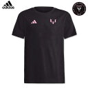 メッシ インテルマイアミ所属 Tシャツ ユニフォーム柄 半袖 adidas アディダス アパレル 正規品