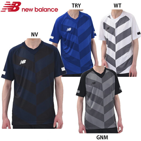 ニューバランス CHEVRON 2 ゲームショートスリーブシャツ サッカー プラクティスシャツ 半袖 NewBalance EMT9006