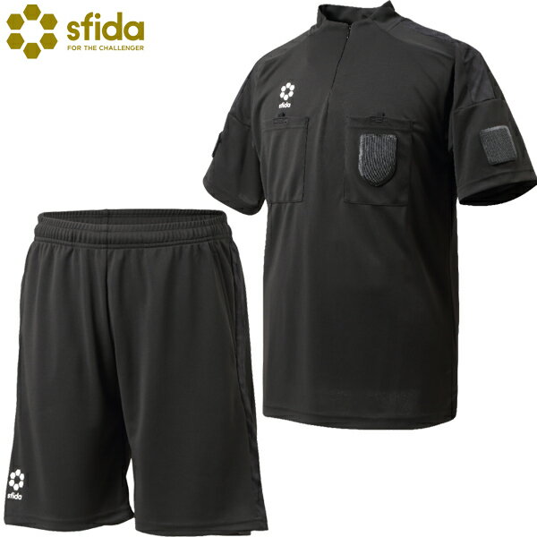 スフィーダ レフェリーシャツ S/S パンツ 大人用 サッカー レフリーウェア 上下セット 半袖&パンツ 審判用品 sfida SA-22836/SA-2283...