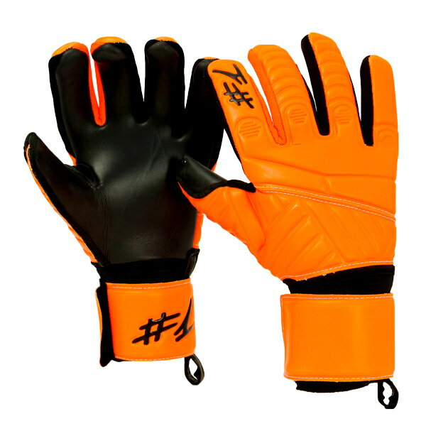 ハッシュタグワン #1 FEARESS フェアレス 大人用 サッカー キーパーグローブ GKグローブ HashTagOne FOB-ORANGE/BLACK