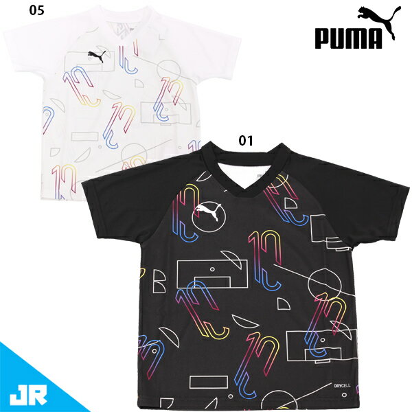 プーマ NJR THRILL SSトレーニングシャツ JR ジュニア 子供用 サッカー プラクティスシャツ 半袖 puma 605671